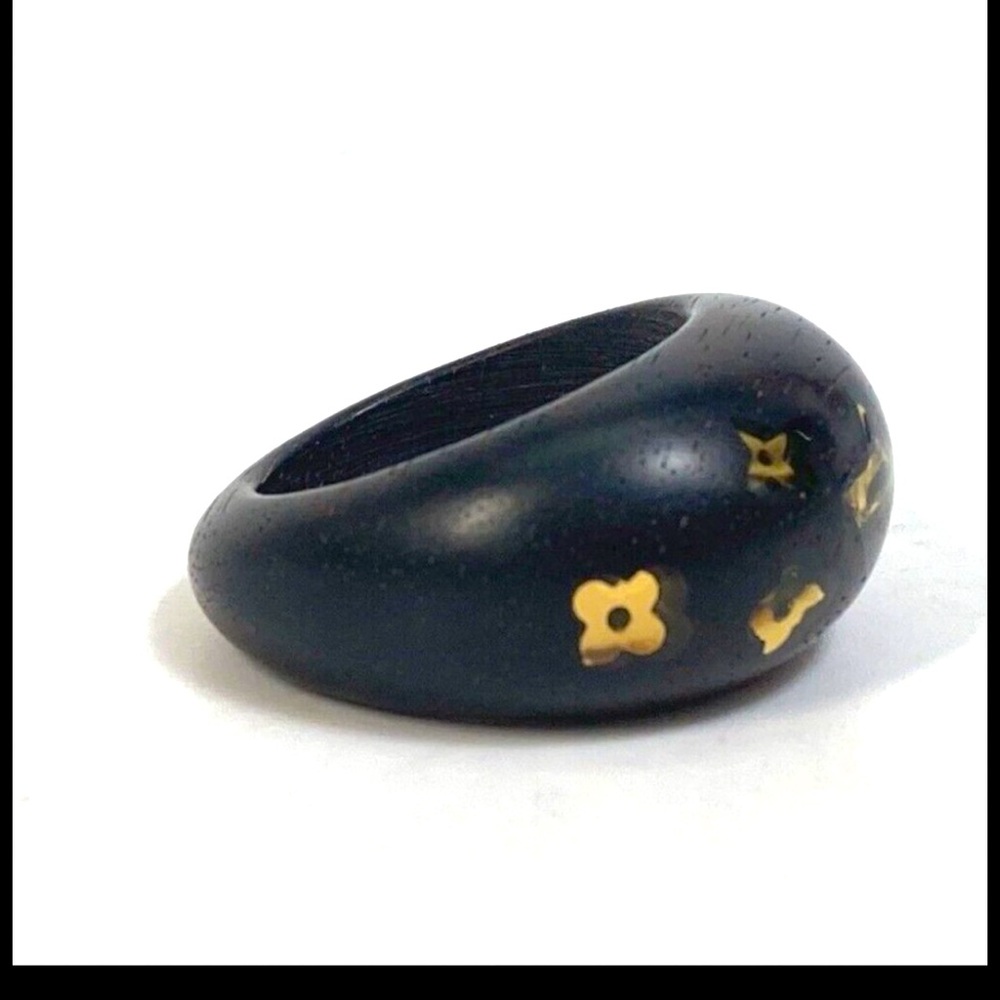 LOUIS VUITTON Wooden Ring Size 6.5